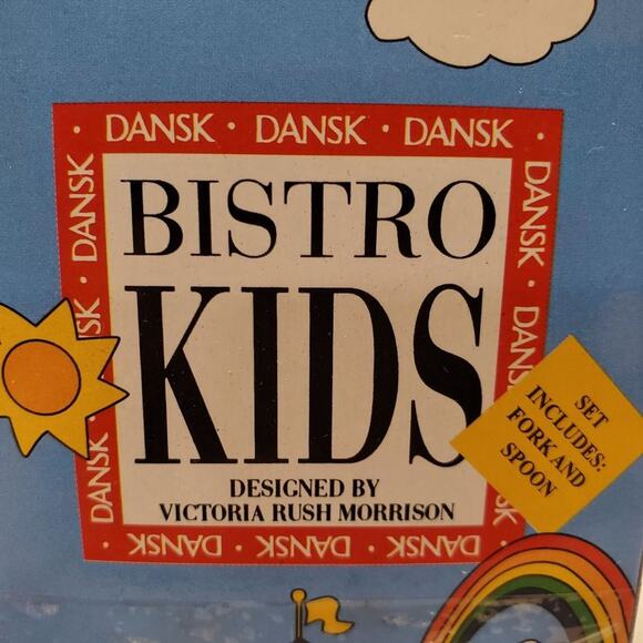 Dansk Bistro Kids Victoria Rush Morrison Flatware Set Noahs Ark Bistro Kids RARE - Picture 2 of 6